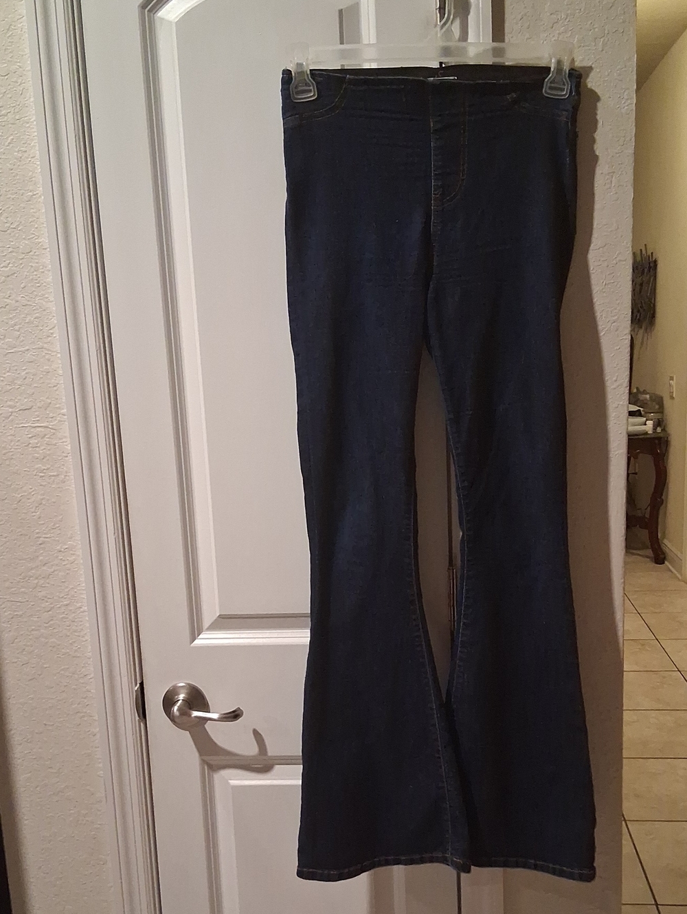 J: Dark Blue Women's Flare Jeans